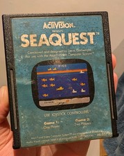 Untested Seaquest - Atari 2600 Game Cartridge - 1983 Retro Vintage Gaming