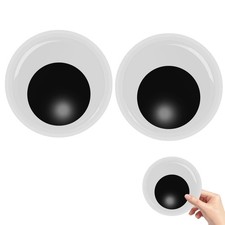 7 Inches Googly Eyes Self Adhesive, 2 PCS Black White Large Big Giant Wiggle ...