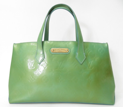 echt Louis Vuitton Wilshire PM Monogramm Vernis Beuteltasche Handtasche F#53570