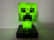 Creeper Night Light Lamp Minecraft Character Paladone Icon Batteries Not Include