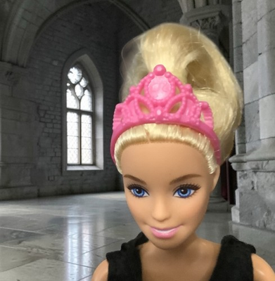 #ad #ad Doll Accessories Princess Barbie Pink Crown Tiara $3.99