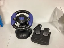 InterAct V-Thunder Racing Wheel & Pedals for Nintendo Gamecube - Tested, Working