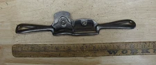 Antique Unbranded Dual Blade Spoke Shave,9-3/4",INCOMPLETE, MISSING IRON & CAP!