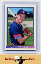Jim Thome 1991 Bowman #68 Cleveland Indians Rookie Baseball RC Card EX/NM. rookie card picture