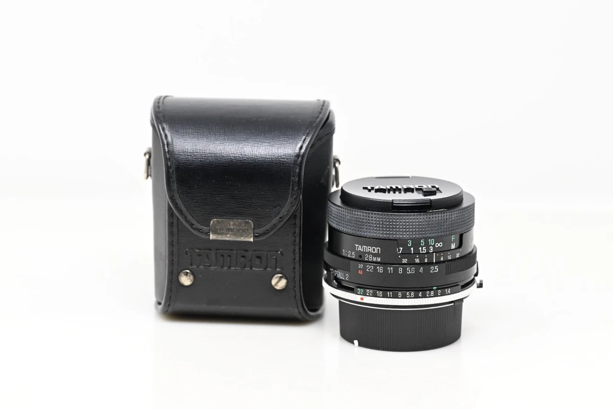 Minolta MD Camera Lenses 28mm Focal f/2.5 Maximum Aperture for
