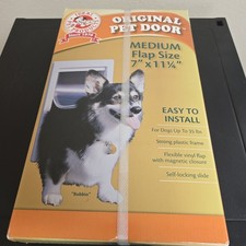 Ideal Pet Products Plastic Pet Door Medium Flap Size 7" x 11 1/4" Sealed 