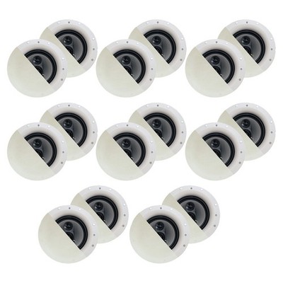 Acoustic Audio CSic84 Frameless In Ceiling Speakers with 8'' Woofers 8 Pair Pack