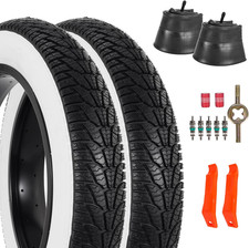 2-pack 20x4.0 Fat Bike Tire 20 Inch Mountain Bike Tires Tubes Set Folding Re 2-pack 20x4.0 Fat Bike Tire 20 Inch Mountain Bike Tires Tubes Set Folding Re