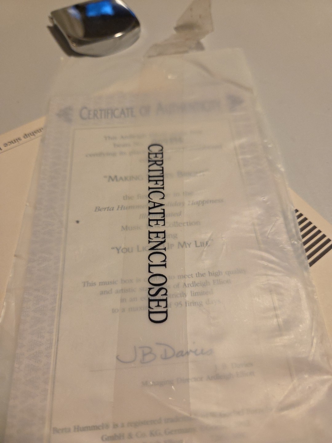 Vintage Hummel Wall Plaque Ceramic Mold Suppers Coming - HUM 673 With Box