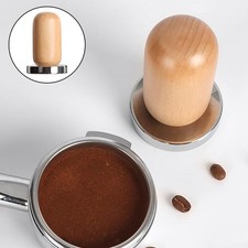 Pressa per caffè in polvere con manico in legno Pressa per caffè in polvere da