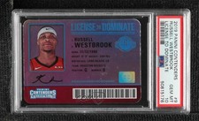 2019 Panini Contenders License to Dominate Russell Westbrook PSA 10 GEM MT 1p00