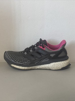 Adidas Energy Boost Womens Size 7 Gray Pink Shoes Sneakers Running BB3456