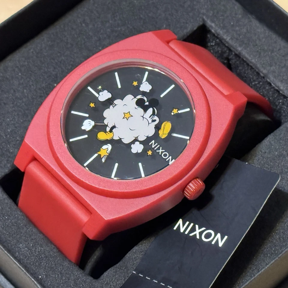 Nixon The Time Teller Disney Mickey Mouse Fight Cloud Men's Analog Watch NWT NIB - image 4 of 4