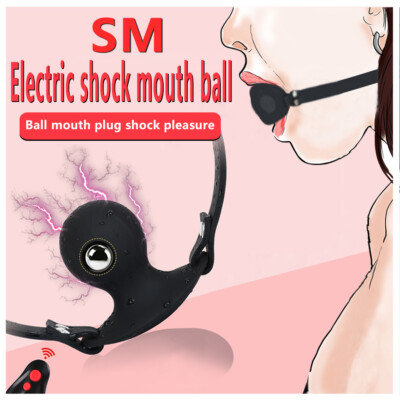 Ball Gag électrique BDSM - 7 Modes Avec Télécommande - Harnais Bouche Réglable