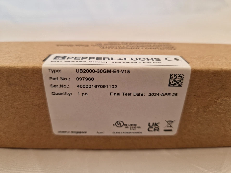 Pepperl + Fuchs UB2000-30GM-E4-V15 M30, 80-2000MM RANGE, NPN NO NC, M12, Sensor - Image 2 of 4