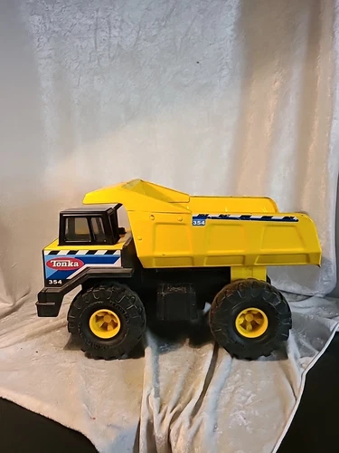 Tonka 354 Dump Truck Yellow Metal Plastic Hasbro 2012