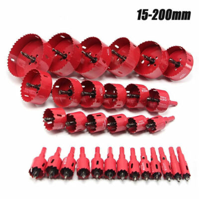 15-200mm BI Metal M42 HSS Hole Saw Cutter Drill Bit For Aluminum Iron Pipe Wood