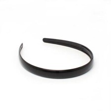 Black Plastic Aliceband Toothed Head Band Hair Accessory 1.5cm 