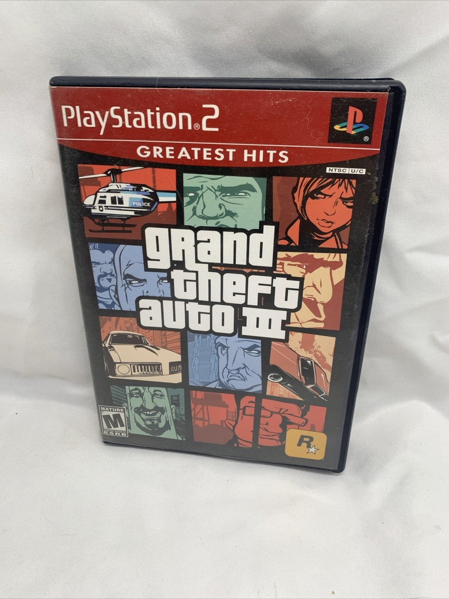 Grand Theft Auto III Greatest Hits (PlayStation, 2003) PS2 GTA 3