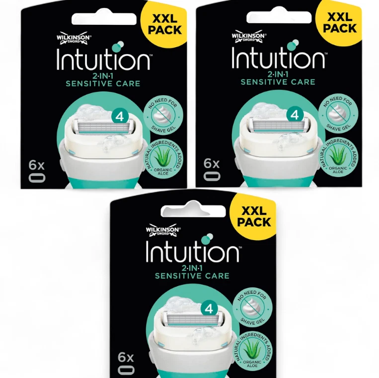 18 Wilkinson Intuition Sensitive Care Rasierklingen für Damen ohne OVP