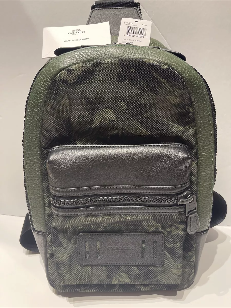 COACH Green Foral Hawaian F59302 M51 TRN PACK MM FLR HWN 223742JAX | eBay