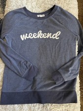 Grayson Threads sz. XS blue weekend sweatshirt. Cute, comfortable