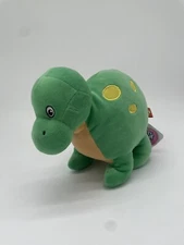 Rinco 11" Puffyfluff Green Apatosaurus Dino Plush Dinosaur Stuffed Animal