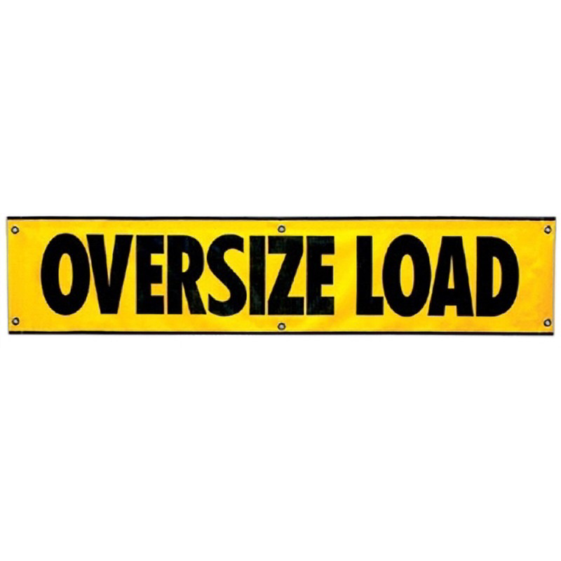 84" x 18" Oversize Load Mesh Banner w/Grommets