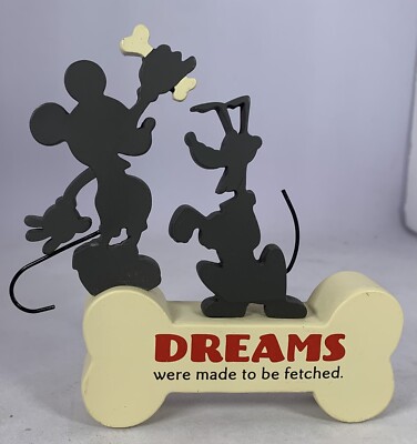 Vintage & Rare Hallmark Disney ''Dreams Were Made To Be Fetched'' Mickey & Pluto