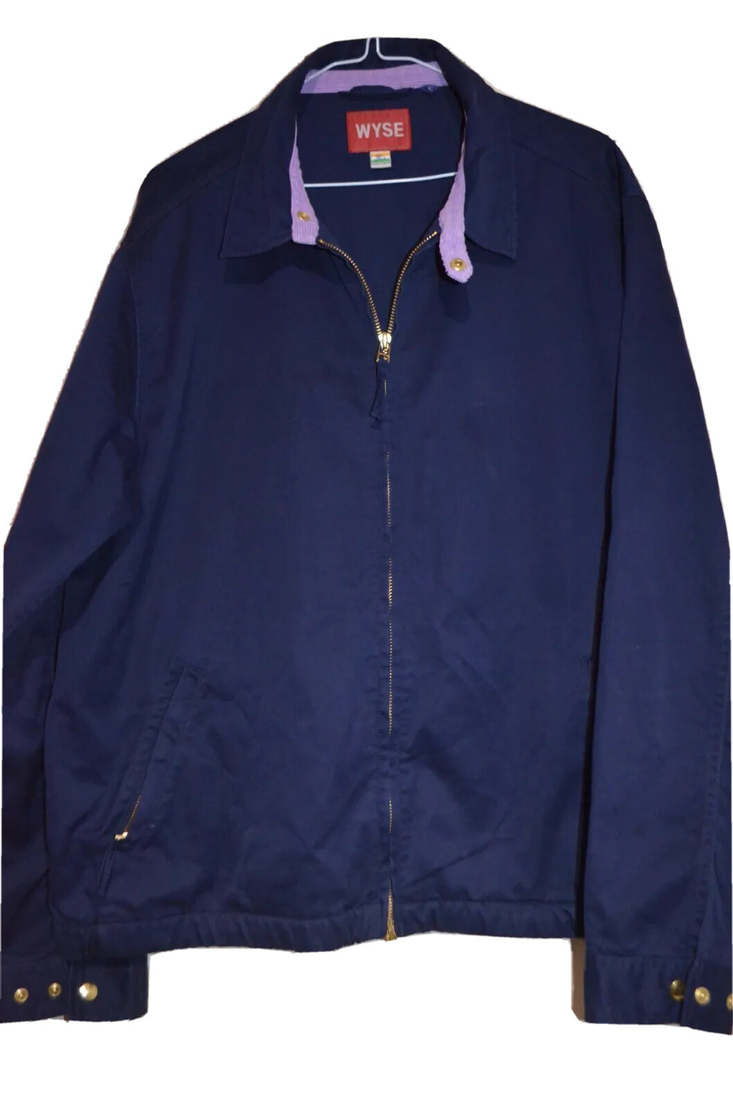 WYSE Smart Athletic Bomber Navy Blue Utility Sports Jacket Size 5 (XL