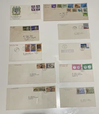 Lot of 10 First Day of Issue Stamps  Envelopes Jamaica 1960's