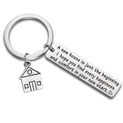 New Home Schlüsselanhänger Geschenke Einwärmung Geschenk Erstes Zuhause Geschenk Makler Abschluss Je...
