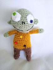 Halloween Handmade Zombie Doll/ Stuffed Toy/ Gift/Crochet