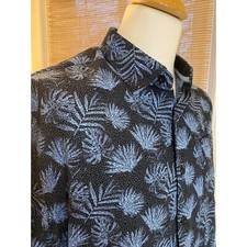 NAT NAST Luxury Originals Silk Camp Bowling Shirt Men Large Retro Rockabilly