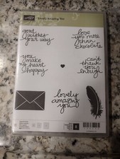 STAMPIN UP LOVELY AMAZING YOU RUBBER SHEET STAMP SET OF 8 140594 PHOTOPOLYMER