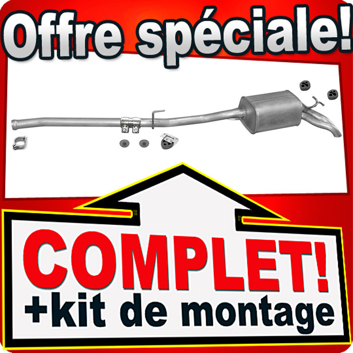 Pot échappement Mercedes berline W210 silencieux idéal pour trajets silencieux