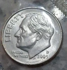 2005 D  10C Roosevelt Dime BU M/S CLAD Uncirculated In Cellophan FREE SHIPPING