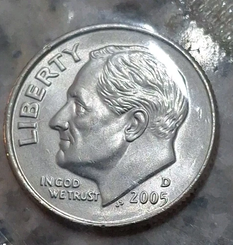 2005 D  10C Roosevelt Dime BU M/S CLAD Uncirculated In Cellophan FREE SHIPPING