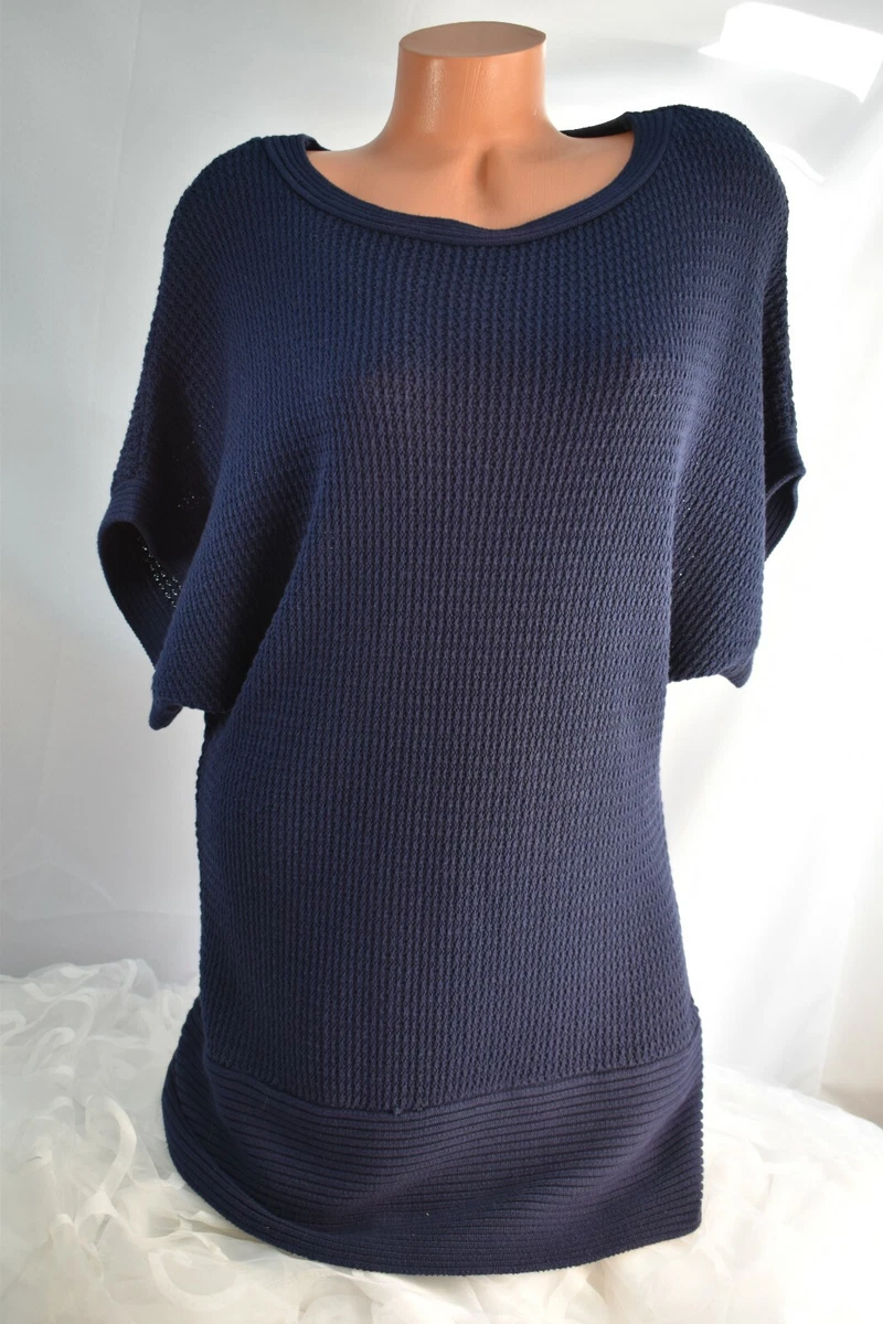 YARN ART (L) Tunic Dress VIOLET BLUE Cotton Acrylic 