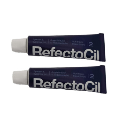 RefectoCil Augenbrauen- und Wimpernfarbe 2er Pack - Nr. 2 Blau/Schwarz (2x15ml)