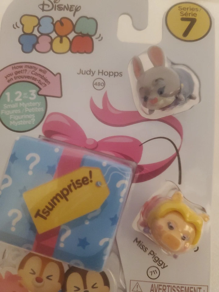 Disney Tsum Tsum Serie 7 Judy Hopps 480, Miss Piggy 711, Sorpresa y Guía. 2017 Foto 4 de 4