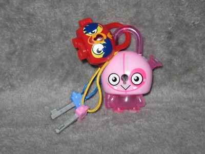 Lock Stars Toy Padlock with Keys Pink Robot Mini Parrot