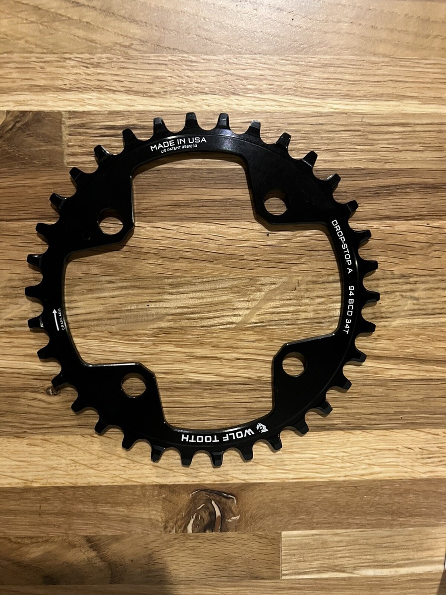 Wolf Tooth Drop Stop Chainring 94 BCD 4-Bolt 9/10/11/12