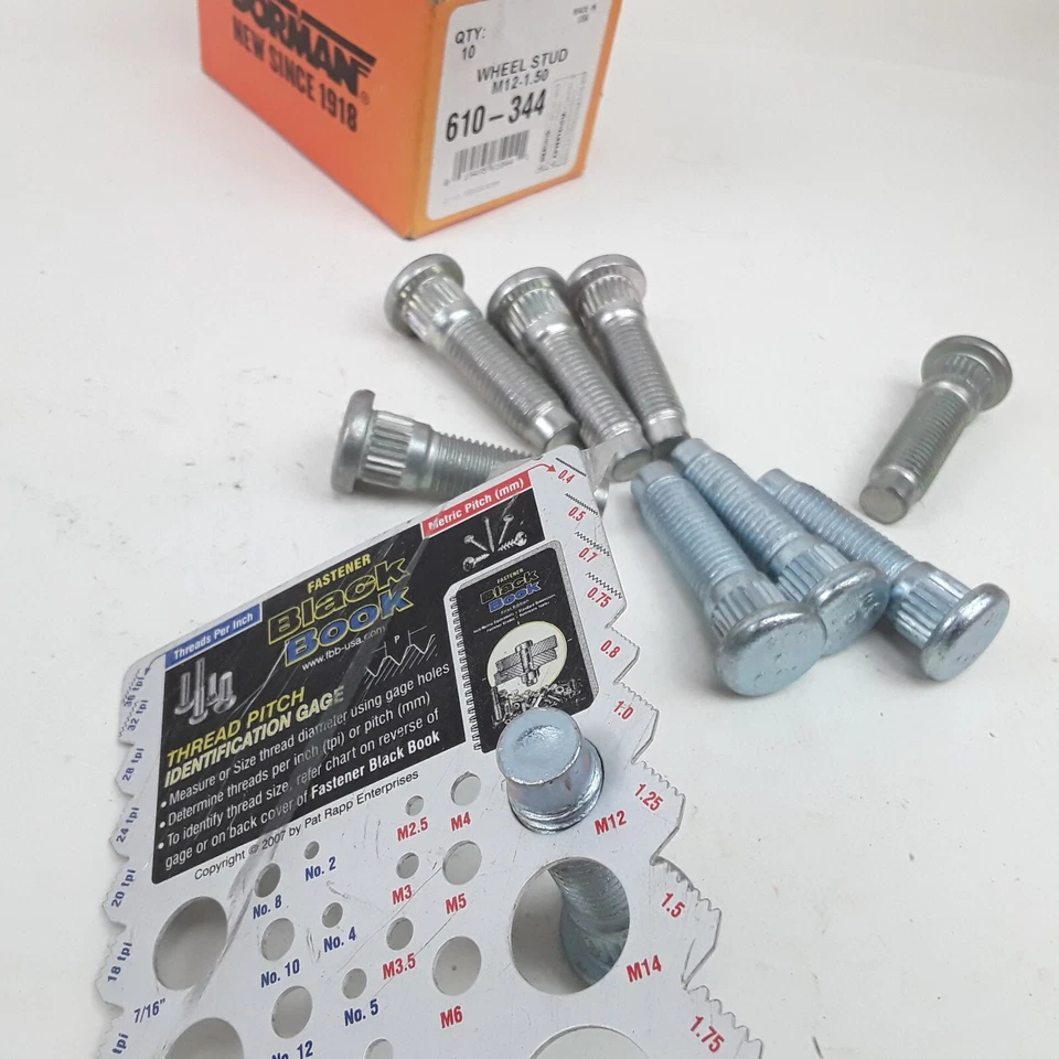 Wheel Lug Stud Fits Ford Taurus Mercury Sable 1990-2000 Lincoln Continental 1991 - Image 3 of 4