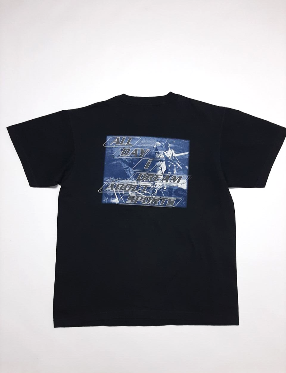 90s ヘインズ ヴィンテージTシャツ アイラブニューヨーク アディダス Adidas 90s All Day I Dream About Sports Vintage Black Tee Size S