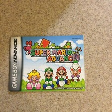 Gameboy Advance Instruction Manual Booklet Only SUPER MARIO Advance