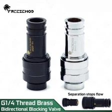 FREEZEMOD Bidirectional Water Stop Valve Brass Fittings G1/4 Threaded Connection