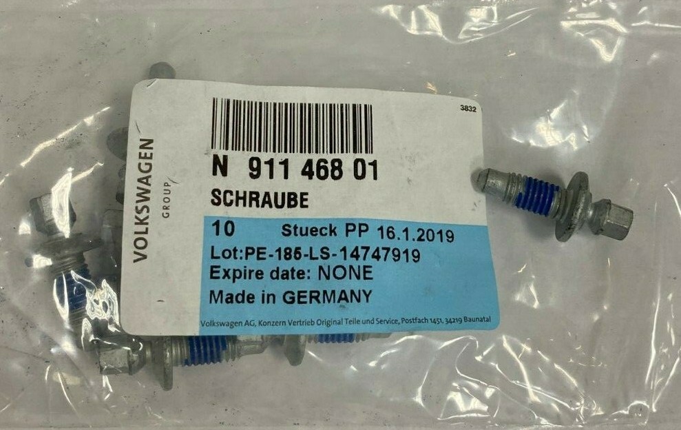 GENUINE* VW X1 N91146801 Sheer Bolt Self Locking M6X16 | eBay 