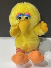 Baby Big Bird Sesame Street Vintage Hasbro Softies Plush 12" 80's