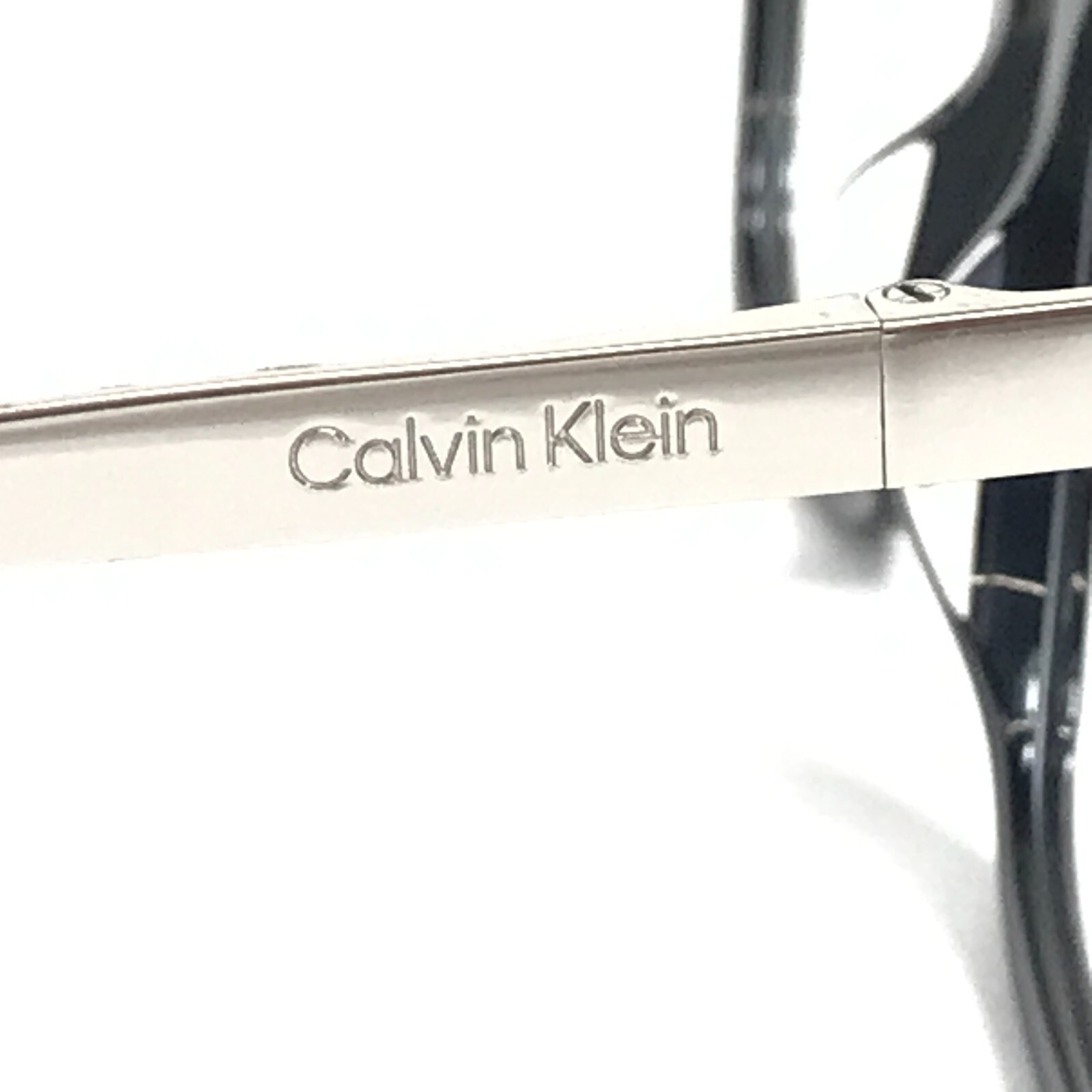 Calvin Klein Eyeglasses Frame CK22509 001 Shiny Black Silver Cat Eye 52-15-140 thumbnail 4